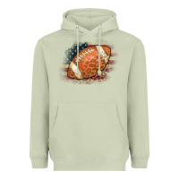American Flag Football Leopard Heavyweight Hoodie | Teevron