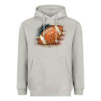 Moon Dust American Flag Football Leopard Heavyweight Hoodie - CowCowDesign