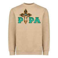 Mushroom Papa Jesus with Cross Heavyweight Sweatshirt - Bettercallsaul