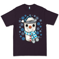 Plum snowman coffee cup Premium Tee - JahusDesignShop