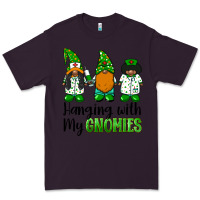 Plum hanging with my gnomies african american nurse gnomies Premium Tee - BarkalooDesign