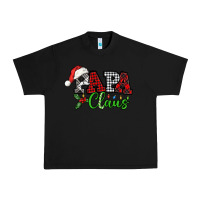 Black Papa Claus with christmas lights and mistletoe Urban Heavy Tee - NancyCooperArtShop