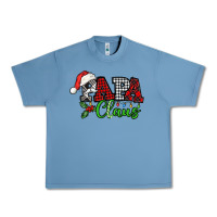 Pebble Blue Papa Claus with christmas lights and mistletoe Urban Heavy Tee - NancyCooperArtShop