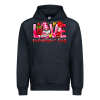 Navy Love Valentines Day Gnome Urban Hoodie - CowhideDigitalArt