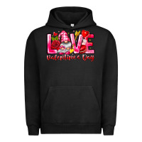 Pigment Black Love Valentines Day Gnome Urban Hoodie - CowhideDigitalArt
