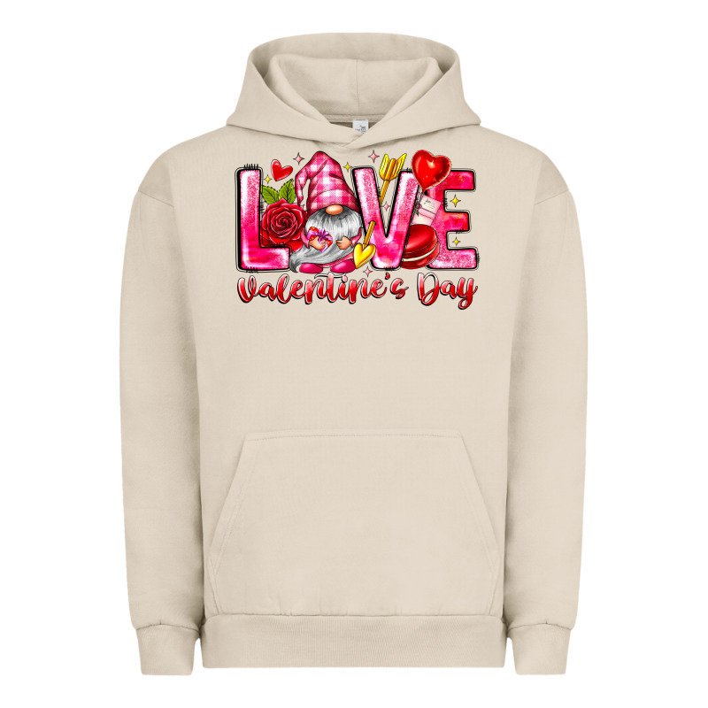 Love Valentines Day Gnome Urban Hoodie by CowhideDigitalArt | Teevron