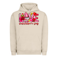 Pigment French Oak Love Valentines Day Gnome Urban Hoodie - CowhideDigitalArt