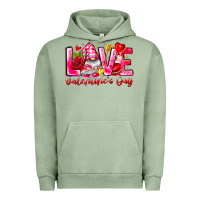 Pigment Oil Green Love Valentines Day Gnome Urban Hoodie - CowhideDigitalArt
