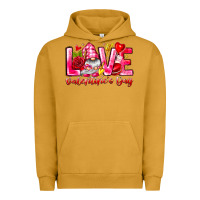 Pigment Peanut Butter Love Valentines Day Gnome Urban Hoodie - CowhideDigitalArt