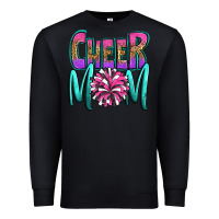 Black cheer mom Premium Sweatshirt - OliviaCreatesArt