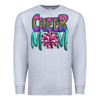 Heather Grey cheer mom Premium Sweatshirt - OliviaCreatesArt