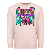 Pale Pink cheer mom Premium Sweatshirt - OliviaCreatesArt