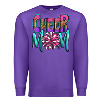 Purple cheer mom Premium Sweatshirt - OliviaCreatesArt