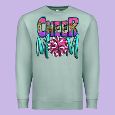 Cheer Mom Premium Sweatshirt Designed By Oliviacreatesart