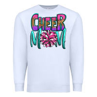 White cheer mom Premium Sweatshirt - OliviaCreatesArt
