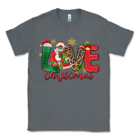 Charcoal Heather love christmas black santa Classic Tee - MaliasSmallBusiness
