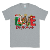 Heather Grey love christmas black santa Classic Tee - MaliasSmallBusiness