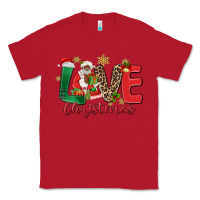 Red love christmas black santa Classic Tee - MaliasSmallBusiness