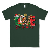Sports Green love christmas black santa Classic Tee - MaliasSmallBusiness