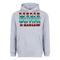 Heather Grey Mama Tried Serape Heavyweight Hoodie - CowCowDesign