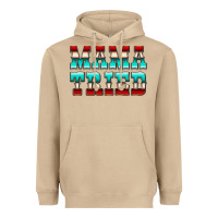 Mushroom Mama Tried Serape Heavyweight Hoodie - CowCowDesign