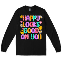 Black happy looks good on you Long Sleeve Tee - Artiststas