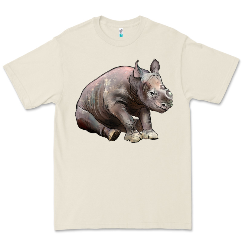 Baby Rhino Illustrations Premium Tee by LillyAllenDesigns | Teevron