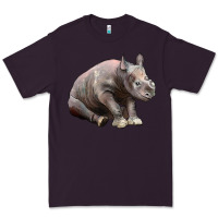 Plum Baby Rhino Illustrations Premium Tee - LillyAllenDesigns