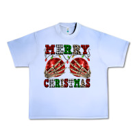 Grape Ice Merry Christmas skeleton hands boobs Urban Heavy Tee - NancyCooperArtShop
