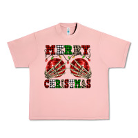 Salmon Merry Christmas skeleton hands boobs Urban Heavy Tee - NancyCooperArtShop