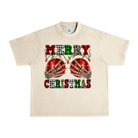 Sandshell Merry Christmas skeleton hands boobs Urban Heavy Tee - NancyCooperArtShop