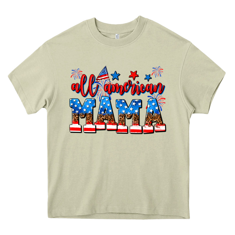 All American Mama Heavy Core Tee by AdoDesignShop | Teevron