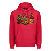 Cardinal Mexican coffee cups Mexico Premium Hoodie - HowdyJamesFarm