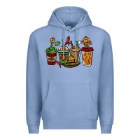 Colony Blue Mexican coffee cups Mexico Premium Hoodie - HowdyJamesFarm
