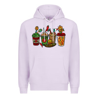 Lilac Mexican coffee cups Mexico Premium Hoodie - HowdyJamesFarm