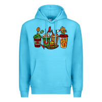 Ocean Blue Mexican coffee cups Mexico Premium Hoodie - HowdyJamesFarm