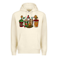 Sandshell Mexican coffee cups Mexico Premium Hoodie - HowdyJamesFarm