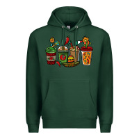 Sports Green Mexican coffee cups Mexico Premium Hoodie - HowdyJamesFarm