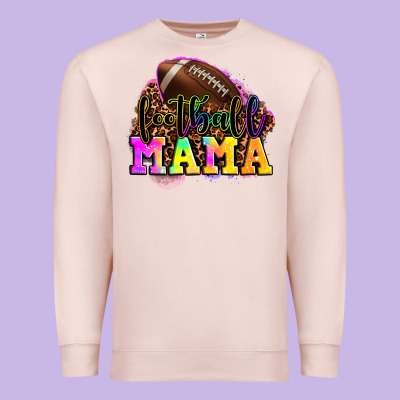 Football Mama Premium Sweatshirt Designed By Oliviacreatesart