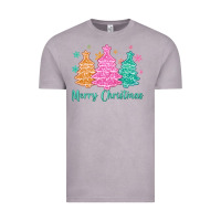 Vintage Zinc merry christmas glitter trees Vintage Tee - MaliasSmallBusiness