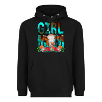 Black Girl Mom Cow Flowers Heavyweight Hoodie - CowCowDesign