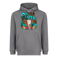 Storm Girl Mom Cow Flowers Heavyweight Hoodie - CowCowDesign