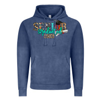 Vintage Denim senior graduated 2023 Vintage Hoodie - NancyCooperArtShop