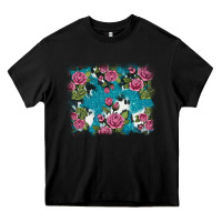 Black v.drose glitter cowhide Heavy Core Tee - AdoDesignShop