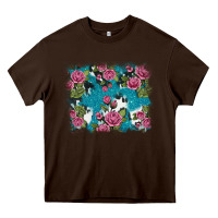 Chocolate Brown v.drose glitter cowhide Heavy Core Tee - AdoDesignShop