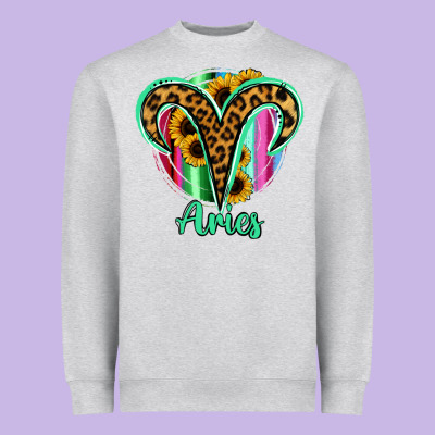 Aries Zodiac Heavyweight Sweatshirt Designed By Bettercallsaul