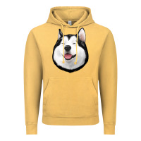 Vintage Mustard Husky Vintage Hoodie - Jasminsmagicworld