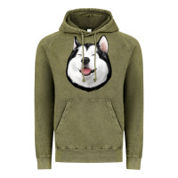 Vintage Olive Husky Vintage Hoodie - Jasminsmagicworld