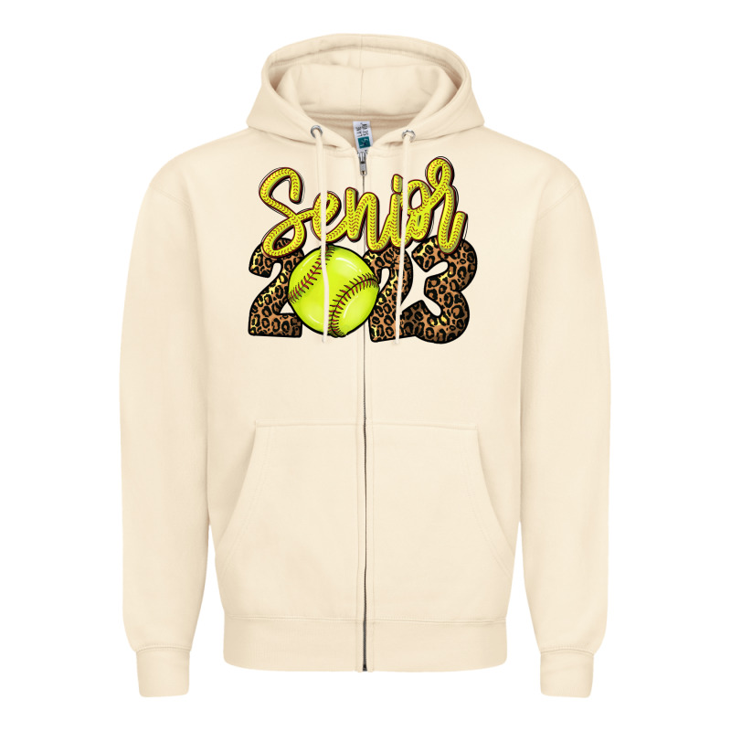 2023 Senior Softball Zipper Hoodie by HowdyJamesFarm | Teevron