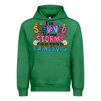 Emerald ive survived too many storms to be thered by raind Urban Hoodie - CowhideDigitalArt